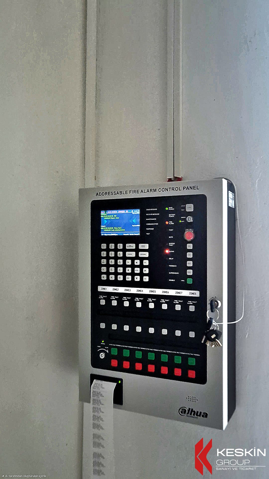 Adreslenebilir yangın alarm kontrol paneli